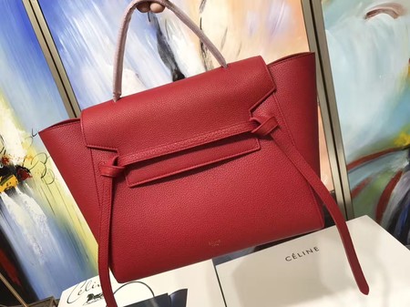 Celine Belt Bag Original Litchi Leather C3349 Red