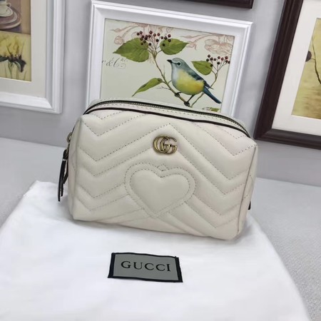 Gucci GG Marmont Cosmetic Case 476165 OffWhite