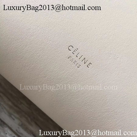 Celine Cabas Clasp Bag Smooth calfskin C90056 White