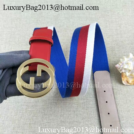 Gucci 40mm Leather Belt GG57560 Red