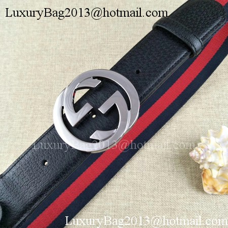 Gucci 40mm Leather Belt GG57561 Black