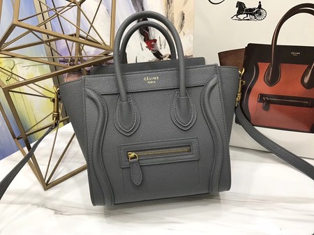 Celine Luggage Nano Tote Bag Original Leather CA3560 Deep Grey
