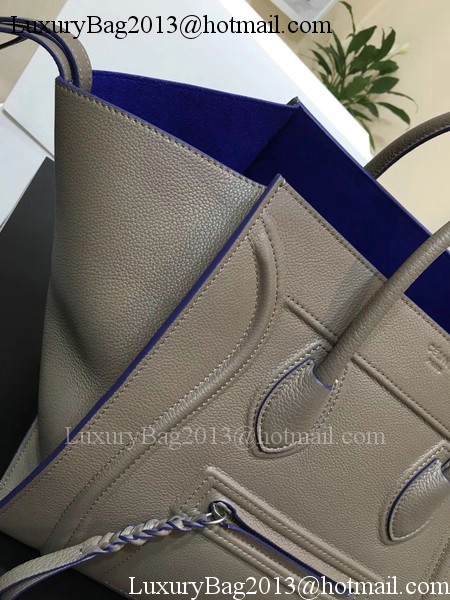 Celine Luggage Phantom Tote Bag Calfskin Leather CT3372 Grey&Blue