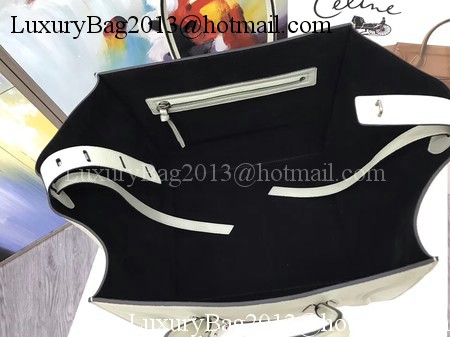 Celine Luggage Phantom Tote Bag Calfskin Leather CT3372 Light Grey