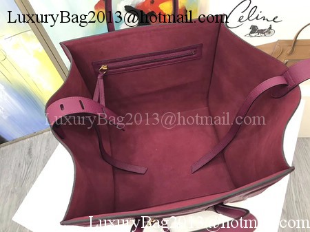 Celine Luggage Phantom Tote Bag Calfskin Leather CT3372 Wine