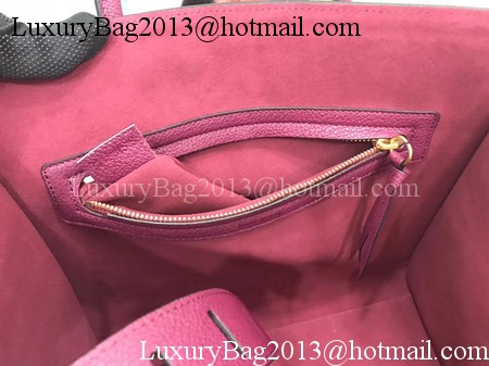 Celine Luggage Phantom Tote Bag Calfskin Leather CT3372 Wine