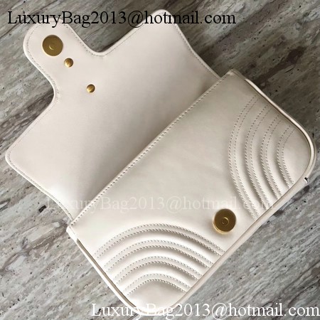 Gucci GG Marmont Matelasse Shoulder Bag 443497 OffWhite