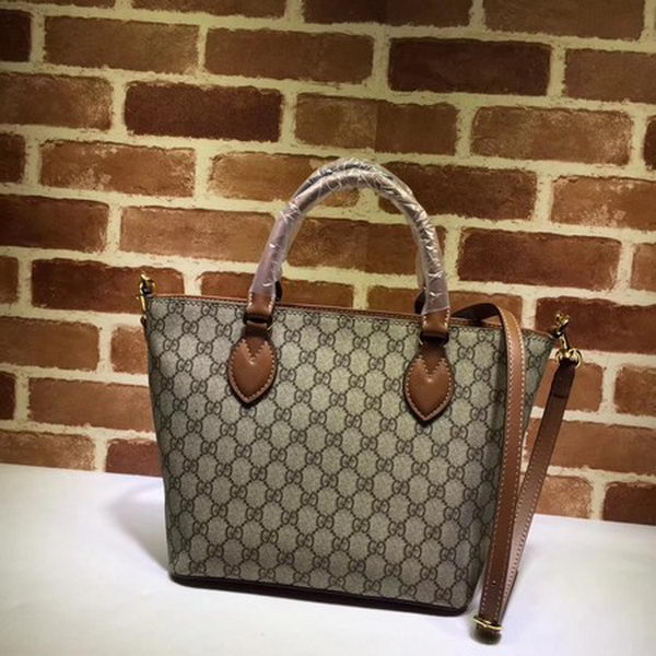 Gucci GG Supreme Tote Bag 432124 Brown