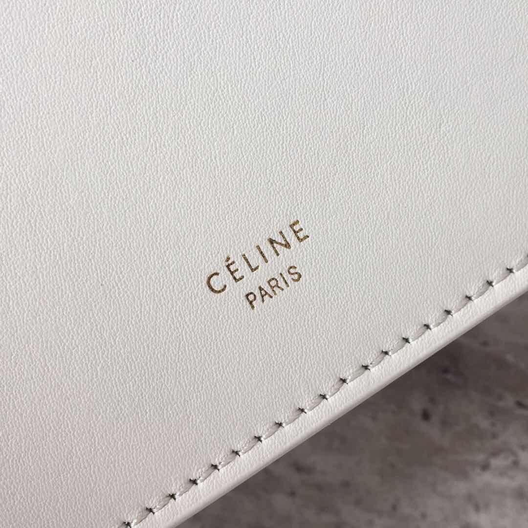 Celine Original Leather Messenger Bag C55423 White