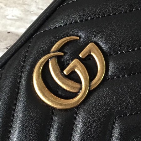 Gucci GG Marmont Matelasse mini Bag 448065 Black