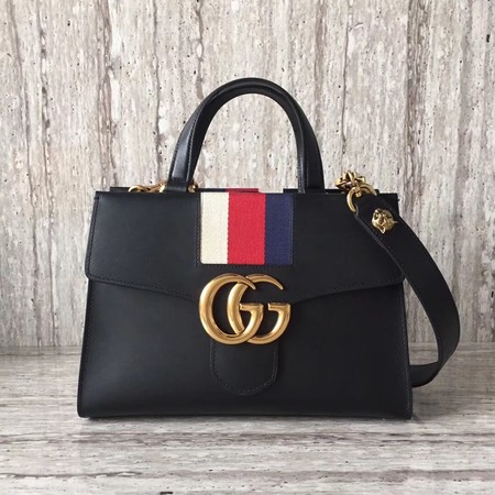 Gucci GG Marmont Small Top Handle Bag 476472 Black