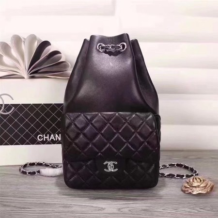 Chanel Backpack Original Sheepskin Leather A33269 Black