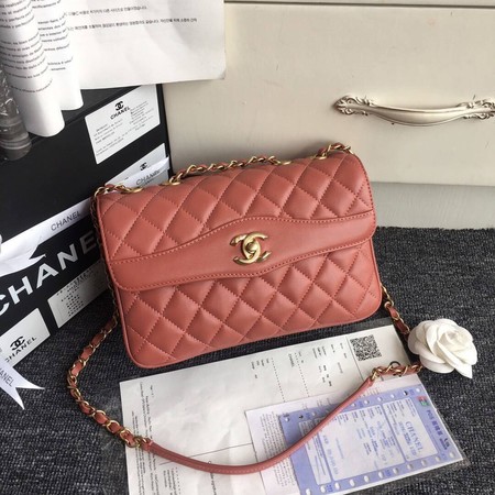 Chanel Flap Bag Original Sheepskin Leather A37030 Pink