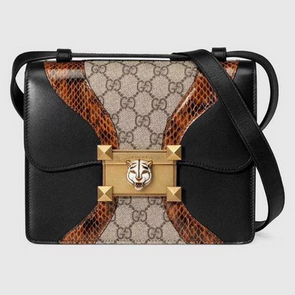 Gucci Osiride small GG Shoulder Bag 497995b Black