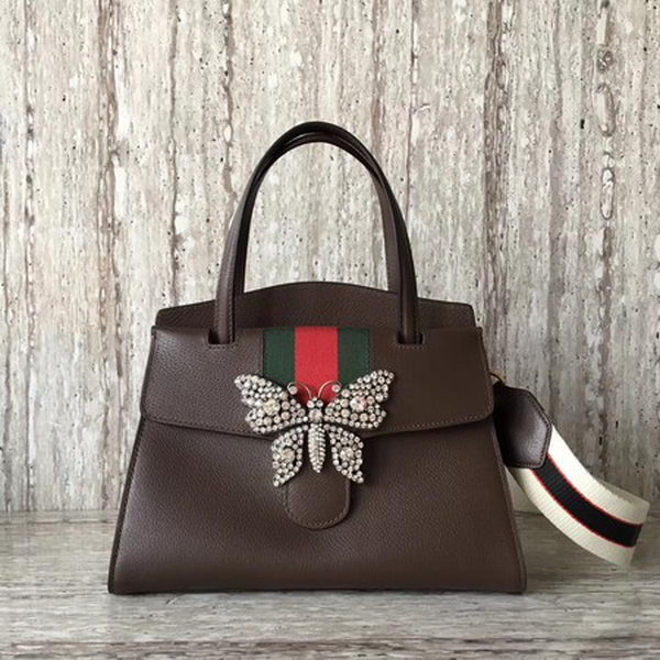 Gucci GucciTotem Medium Top Handle Bag 505342 Brown