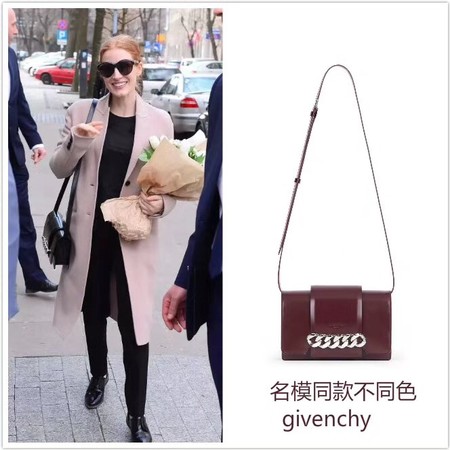 Givenchy INIFINITY Flap Shoulder Bag G06631 Wine