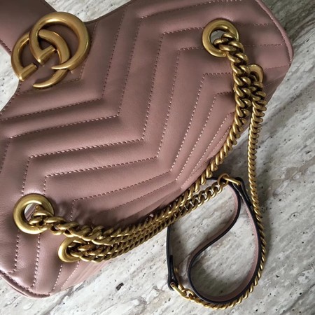 Gucci GG Marmont matelasse Mini Bag 446744 Pink