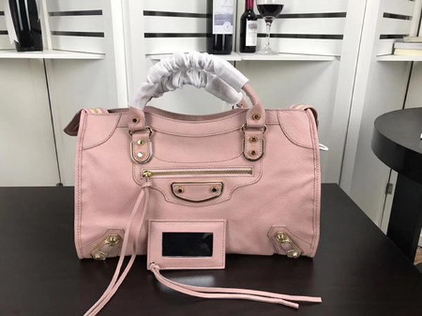 Balenciaga Giant City Gold Studs Handbag B084334 Pink