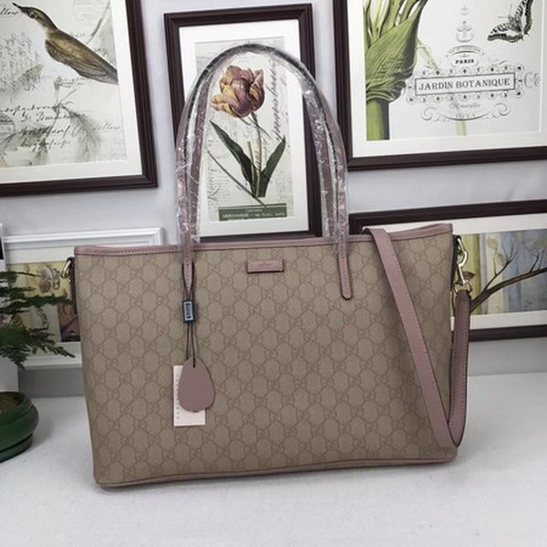 Gucci GG Supreme Canvas Tote Bag 353437 Pink