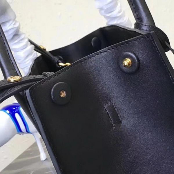 Prada Bibliotheque Handbag in Calf Leather 1BA155 Black