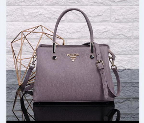 Prada Bibliotheque Medium Saffiano Top-Handle Tote Bag BN0902 Purple