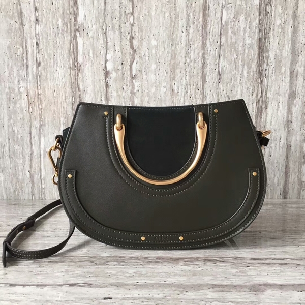 Chloe Calfskin Leather Tote Bag A03377 Black