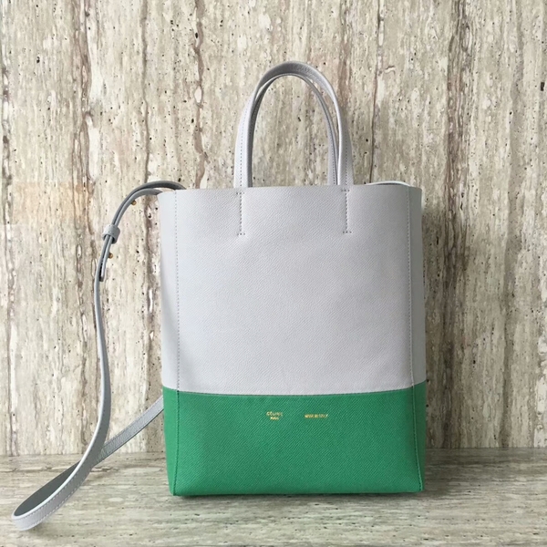 Celine Cabas Phantom Bags Calfskin Leather C2204 Grey&Green