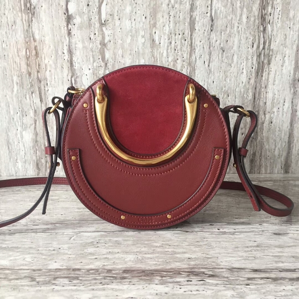 Chloe Calfskin Leather Tote Bag A03376 Red