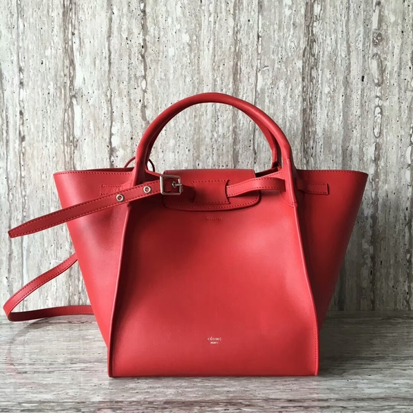 Celine Bigger Tote Bag Original Leather 55426 Red