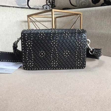 Dior Calfskin Leather Shoulder Bag M8000 Black