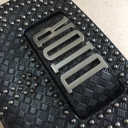 Dior Calfskin Leather Shoulder Bag M8000 Black