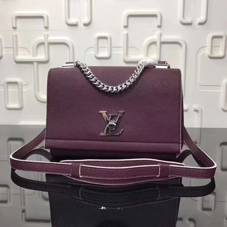 Louis Vuitton Original EPI Leather LOCKME BB Bag M50250 Wine