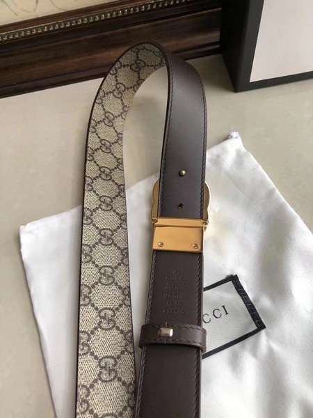 Gucci 35MM Leather Belt 414525 Brown