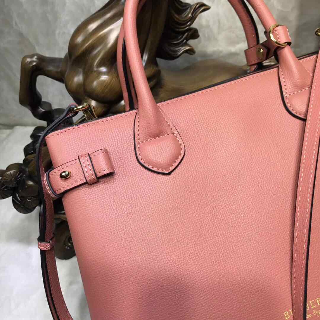 BurBerry Leather Tote Bag 5559 pink