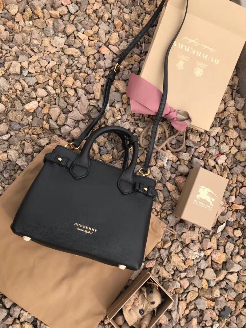 BurBerry Leather Tote Bag 5560 black