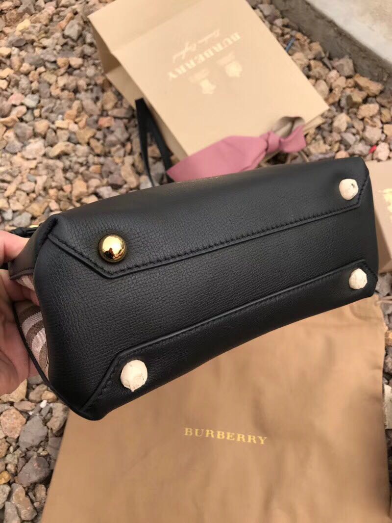BurBerry Leather Tote Bag 5560 black