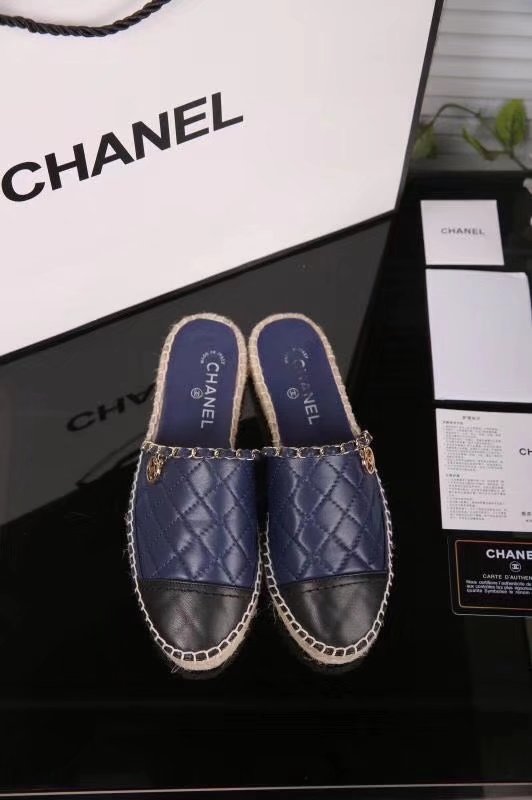 Chanel Slippers CH2284TZ dark blue