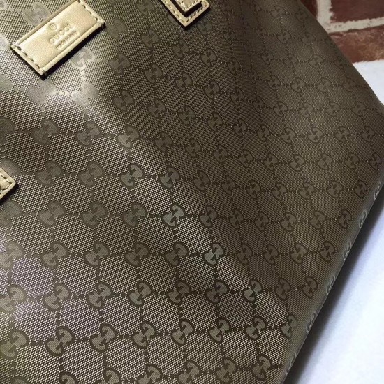 Gucci GG Imprime Tote Bag 211137 champagne Gold