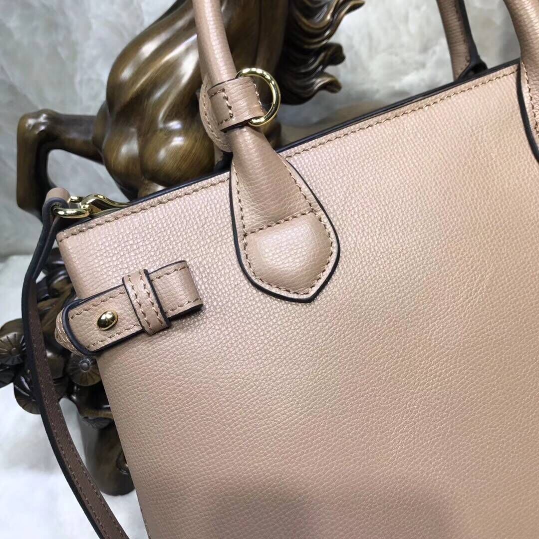 BurBerry Leather Tote Bag 5559 apricot