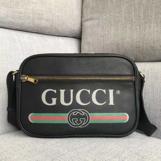 Gucci Print shoulder bag 523589 black