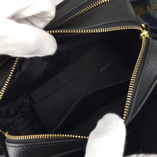Prada Calf leather Shoulder Bag 1BH082-2B black