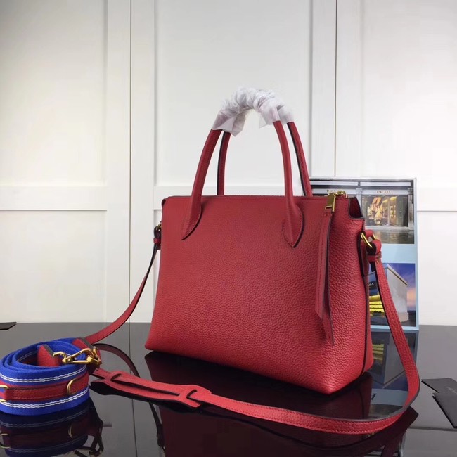 Prada calf leather bag 1BA157 red