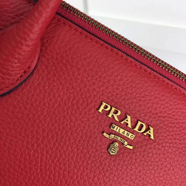 Prada calf leather bag 1BA157 red