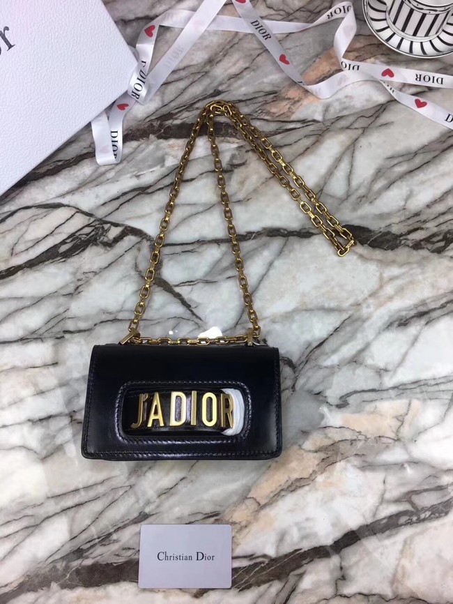 Mini Jadior flap bag calfskin M9002 black
