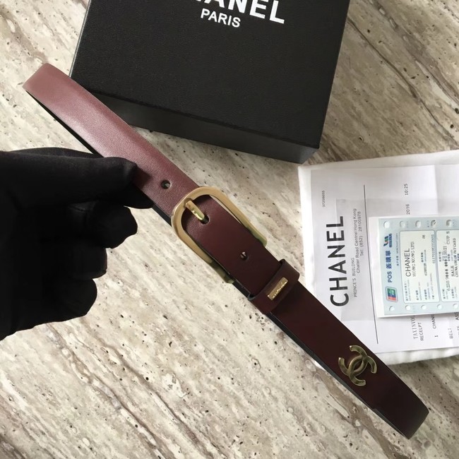 Chanel Original Calf leather Belt 56988 fuchsia