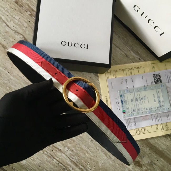 Gucci Web belt G25511 Red & white & blue