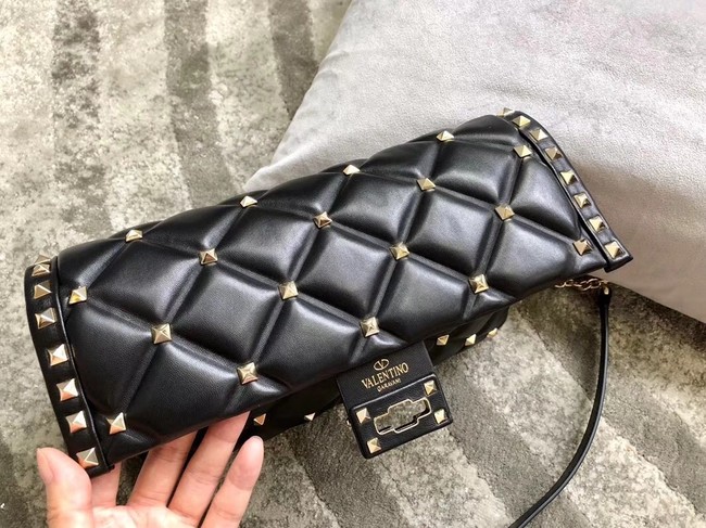 VALENTINO Candystud leather cross-body bag 9741 black