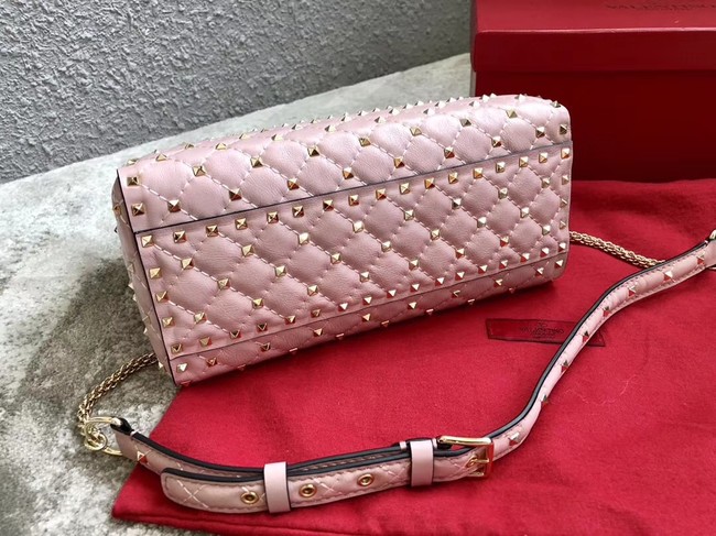 VALENTINO Candystud quilted leather tote 0061 pink