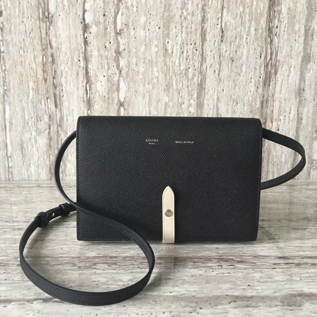 Celine leather Mini Shoulder Bag 73383 black