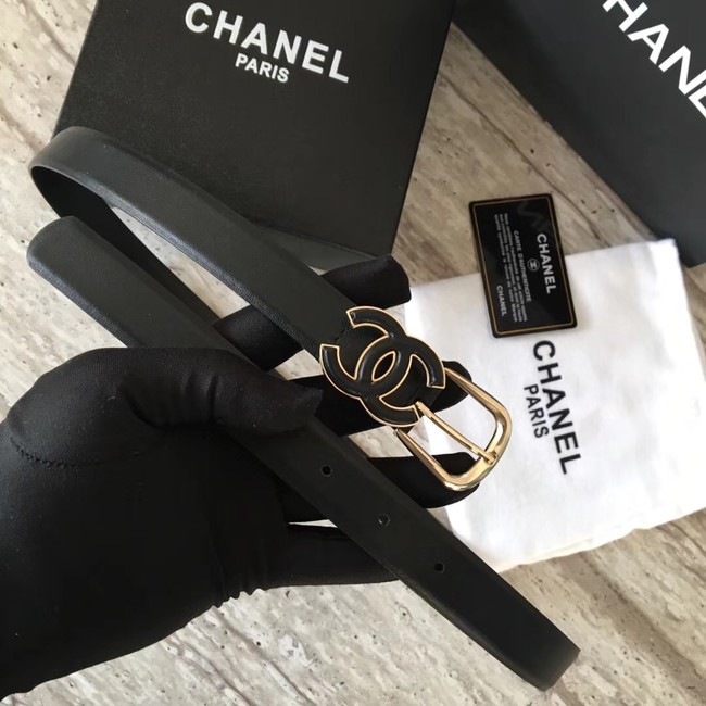 Chanel Original Calf leather Belt 56989 black